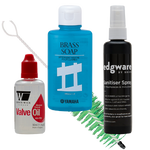 Image of products used for Baritone horn maintenance.