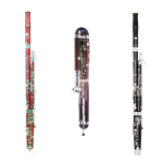 Image is a trio of bassoons.