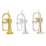 Image of a trio of flugel horns.