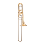 Images of the John Packer JP136 Eb Alto Trombone, JP331 Rath Bb/F Tenor Trombone and JP333 Rath Bass Trombone.