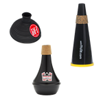 A trio of trumpet mutes
