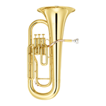 Image of the Yamaha YEP-201 Euphonium and the Yamaha logo.