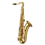 Image of the Yanagisawa TWO1 Tenor sax and logo.