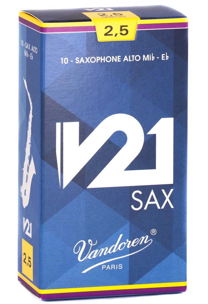 Vandoren V21 Eb Alto Saxophone Reeds (10 Pack)