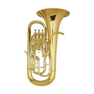 Image of the Besson BE967 Euphonium and logo.