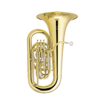 Image of the Besson BE981 tuba and logo.