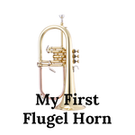 Image of the John packer JP175 Flugel horn and the text 'My First Flugel Horn'.