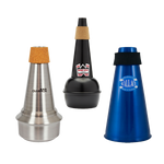 Image of a selection of trombone mutes.