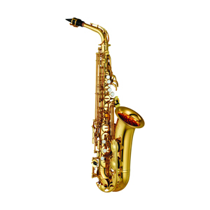 Yamaha YAS-280 Saxophone and logo.