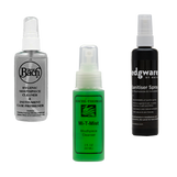 Image contains a trio oh hygienic sprays. 