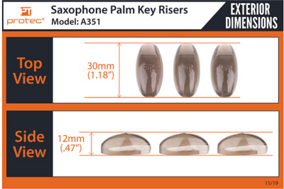 Protec Saxophone Palm Key Risers