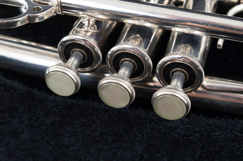 Pre-owned Courtois 117 D/Eb Trumpet Silverplate