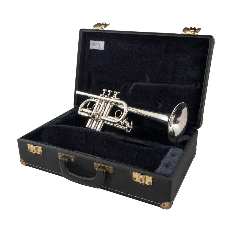 Pre-owned Courtois 117 D/Eb Trumpet Silverplate