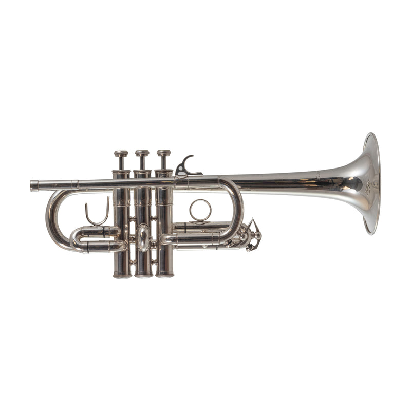 Pre-owned Courtois 117 D/Eb Trumpet Silverplate