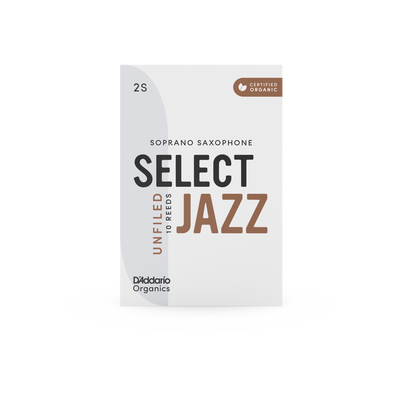 D'Addario Select Jazz Unfiled Bb Sop Sax Reeds (10 Pack)