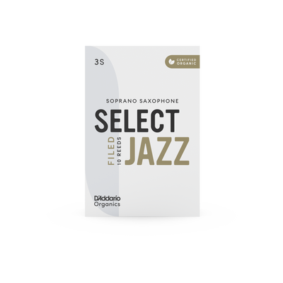 D'Addario Select Jazz Filed Bb Soprano Saxophone Reeds (10 Pack)