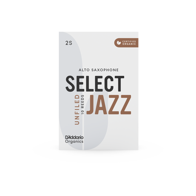 D'Addario Select Jazz Unfiled Eb Alto Sax Reeds (10 pack)