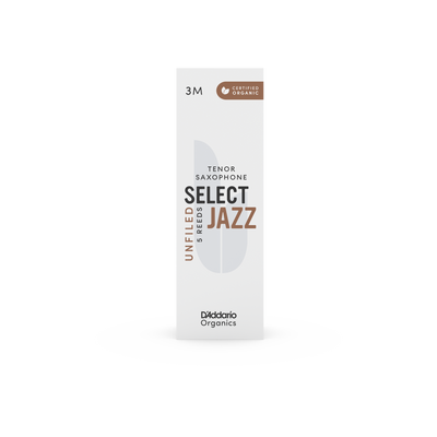 D'Addario Select Jazz Unfiled Bb Tenor Saxophone Reeds (5 Pack)