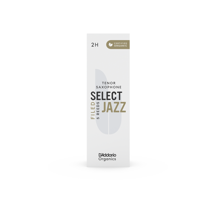 D'Addario Organic Select Jazz Filed Baritonsaxofoon Rieten - Sax Riet - Het eerste & enige biologische riet - 4 hard, 5 stuks D'Addario Organic Select Jazz Filed Baritonsaxofoon Rieten - Sax Riet - Het eerste & enige biologische riet - 4 hard, 5 stuks