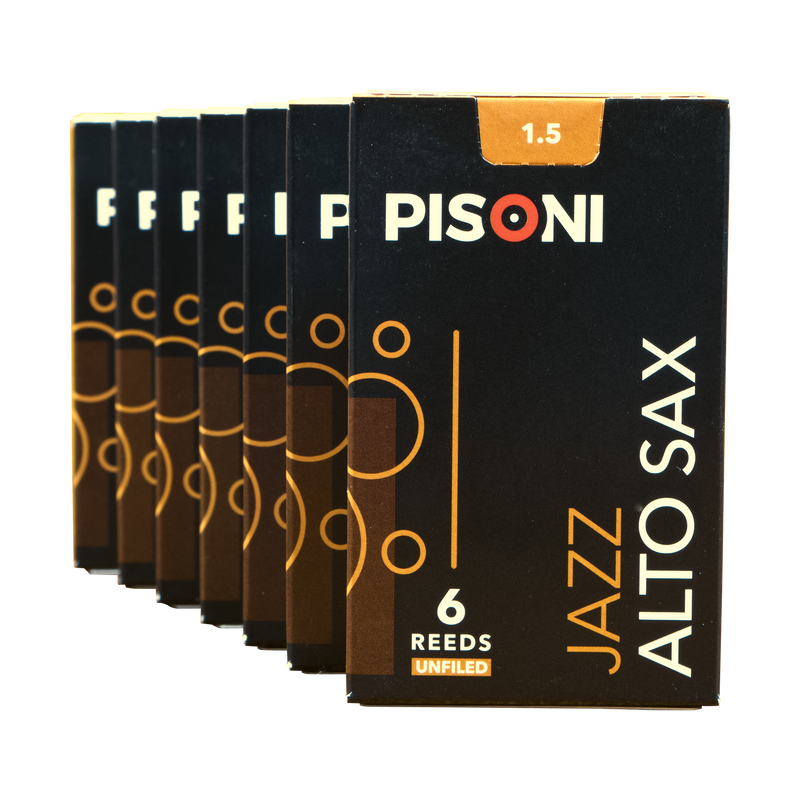 Pisoni Jazz Eb Alto Saxophone Reed (6 Pack)