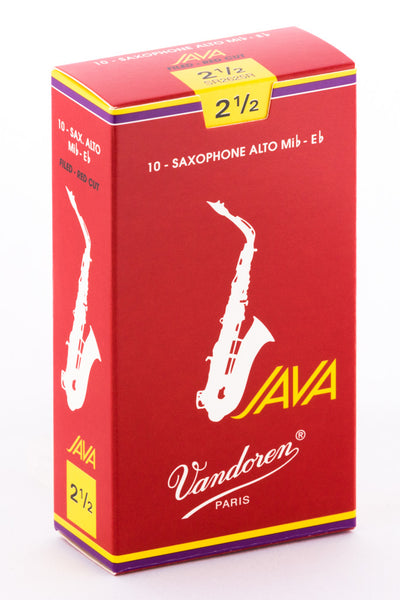 Vandoren Red Java Eb Alto Saxophone Reeds (10 Pack)