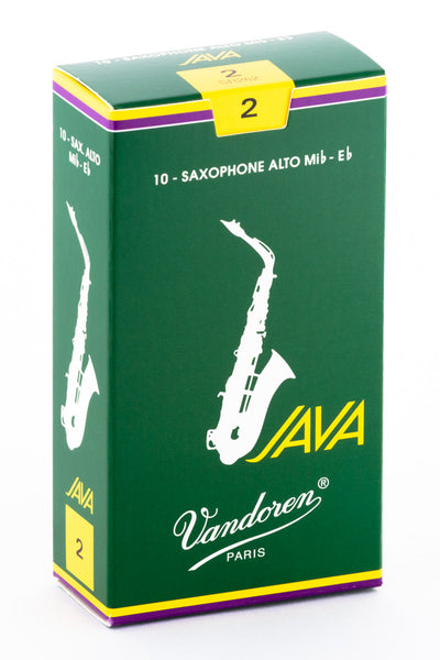 Vandoren Green Java Eb Alto Saxophone Reeds (10 Pack)