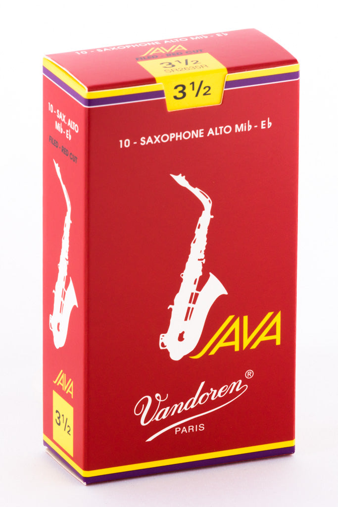 Vandoren Red Java Eb Alto Saxophone Reeds (10 Pack)