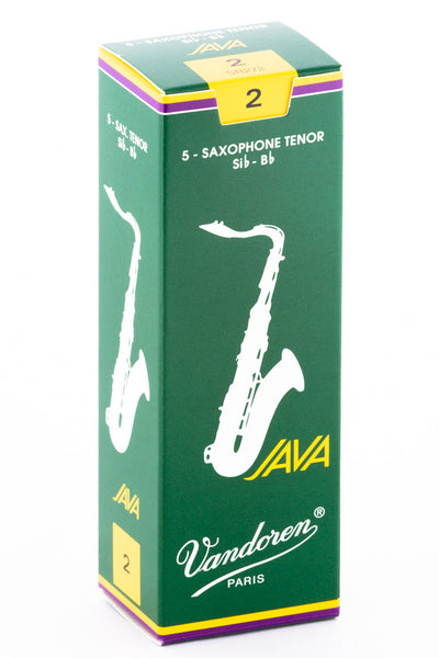 Vandoren Green Java Bb Tenor Saxophone Reeds (5 Pack)