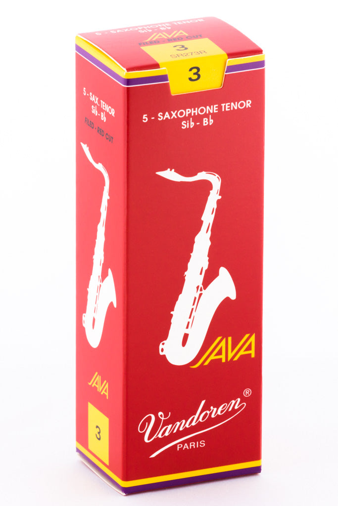 Vandoren Red Java Bb Tenor Saxophone Reeds (5 Pack)