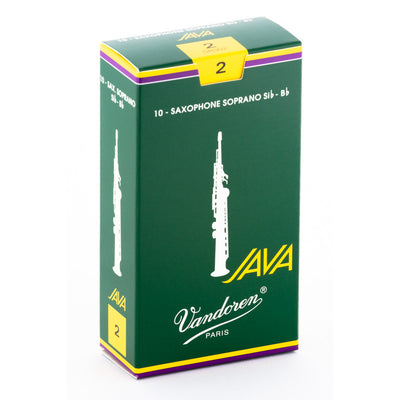 Vandoren Green Java Bb Soprano Saxophone Reeds (10 Pack)