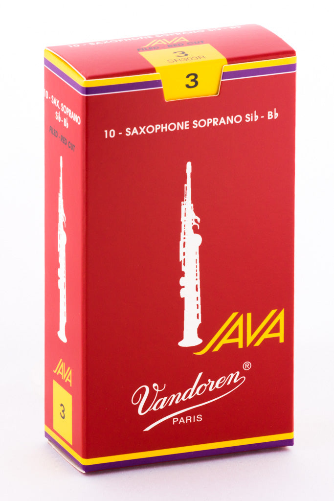 Vandoren Red Java Bb Soprano Saxophone Reeds (10 Pack)