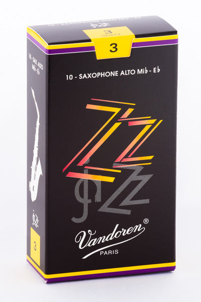 Vandoren ZZ Jazz Eb Alto Saxophone Reeds (10 Pack)