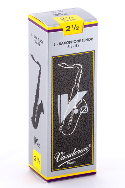 Vandoren V12 Bb Tenor Saxophone Reeds (5 Pack)