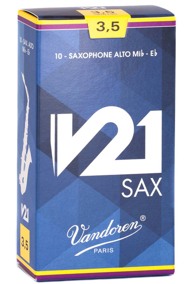Vandoren V21 Eb Alto Saxophone Reeds (10 Pack)