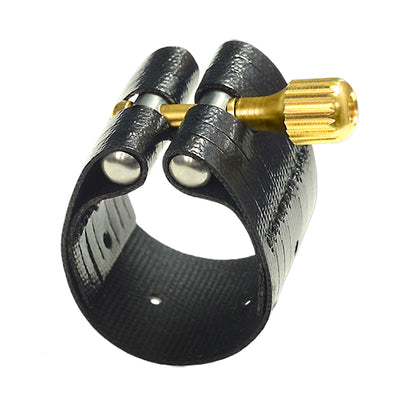 Rovner 1M Dark Eb Alto Saxophone Ligature for metal mouthpiece