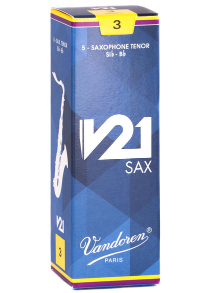 Vandoren V21 Bb Tenor Saxophone Reeds (5 Pack)